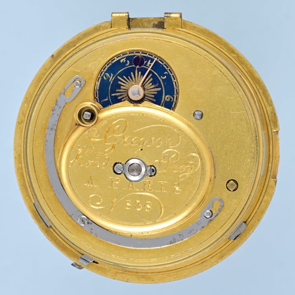 French Gold and Enamel Repeater with Chatelaine - image 8