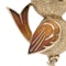 Vintage 18kt yellow gold enamelled bird brooch - image 3