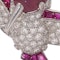 Vintage platinum diamond and ruby hummingbird brooch - image 5