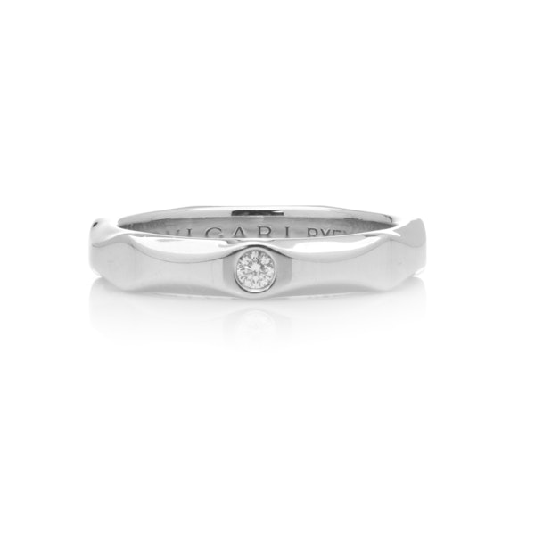 Bvlgari Infinito platinum diamond ring - image 2