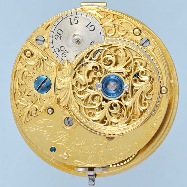 Gold and Enamel English Verge - image 4