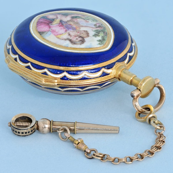 Gold and Enamel English Verge - image 2