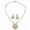 Stunning Yellow Gold Necklace with 15,30kt Diamond set with 5,25kt Diamond Earrings - image 2