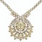 Stunning Yellow Gold Necklace with 15,30kt Diamond set with 5,25kt Diamond Earrings - image 1