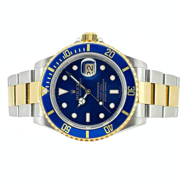 ROLEX SUBMARINER 16613 LB BLUESY FULL SET - image 4