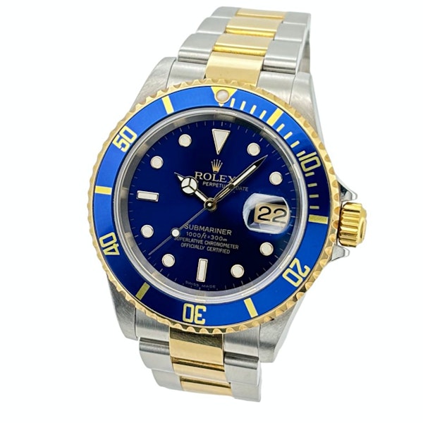 ROLEX SUBMARINER 16613 LB BLUESY FULL SET - image 1