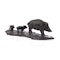 Patrick Laroche Bronze Figurine: Wild Boar with Two Boarlets - image 4