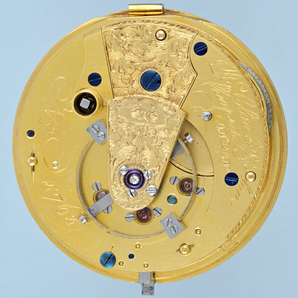 Gold English Full Plate Chronometer - image 4