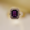 Vintage C1940/50s Amethyst and Diamond Ring. - image 1