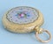 Small Gold and Enamel Swiss Cylinder - image 2