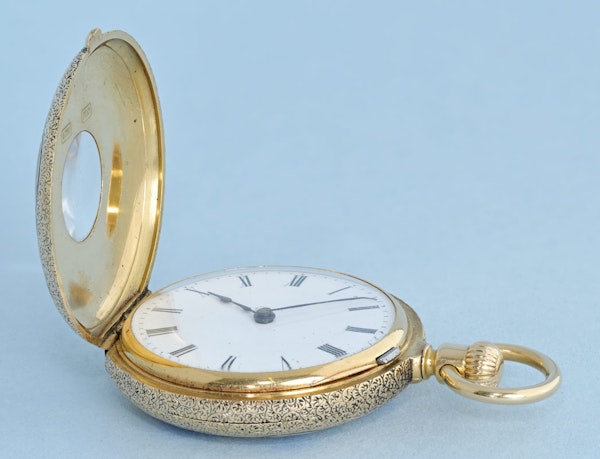 Ladies Gold and Enamel Half Hunter by Patek Philippe - image 6