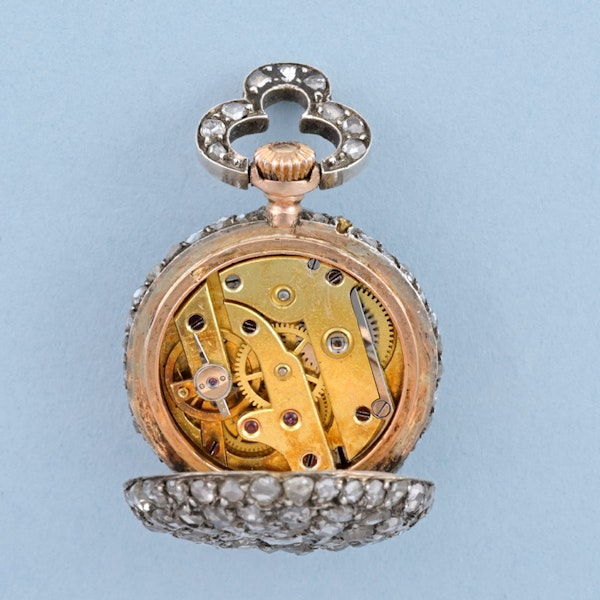 Small Diamond Set Pendant Watch - image 3