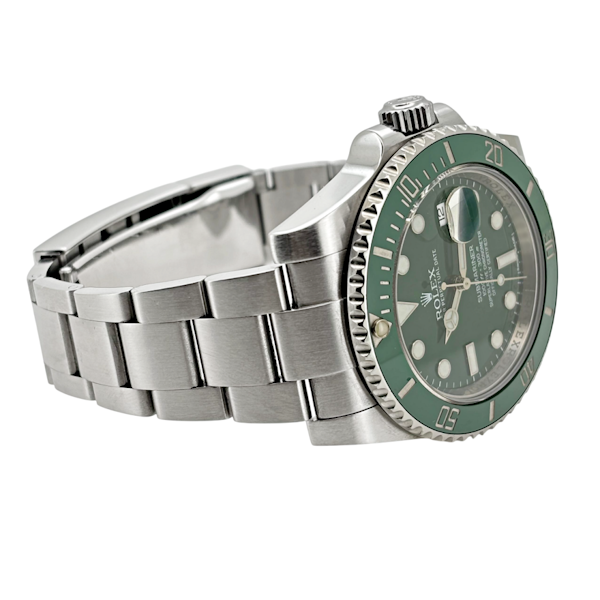 ROLEX SUBMARINER DATE GREEN HULK FULL SET UK PAPERS 2014 - BOTH TAGS - image 3