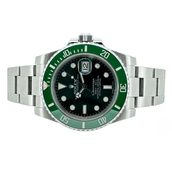 ROLEX SUBMARINER DATE GREEN HULK FULL SET UK PAPERS 2014 - BOTH TAGS - image 4