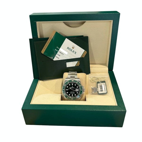 ROLEX SUBMARINER DATE GREEN HULK FULL SET UK PAPERS 2014 - BOTH TAGS - image 6