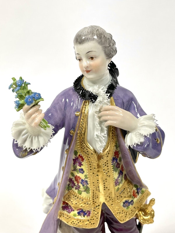 Pair of Meissen figures - image 7