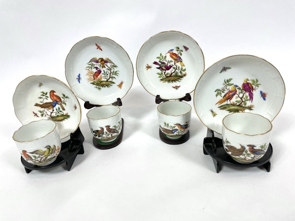 Meissen ornithological cups and saucers - image 4