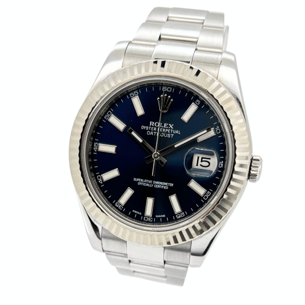 ROLEX DATEJUST II 116334 BLUE DIAL FULL SET 2012 - image 1