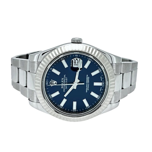 ROLEX DATEJUST II 116334 BLUE DIAL FULL SET 2012 - image 4