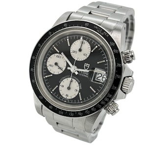 TUDOR OYSTERDATE BIG BLACK BLACK DIAL 79160