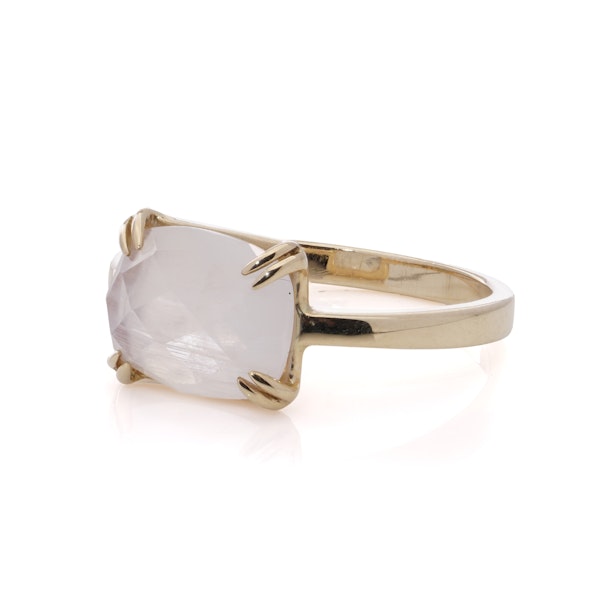 4K Gold Quartz Ladies Ring - image 4