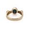 Vintage 14kt gold ring featuring a vibrant black opal - image 4