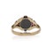 Victorian 18kt Gold Ring with Pearls, Garnet, and Emerald - image 4