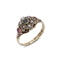 Victorian 18kt Gold Ring with Pearls, Garnet, and Emerald - image 6