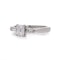 platinum ring featuring an elegant emerald-cut diamond - image 3