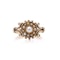 Victorian 15kt Gold Pearl Cluster Ring - image 2