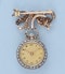 Small Diamond Set Gold Watch and Pendant - image 3