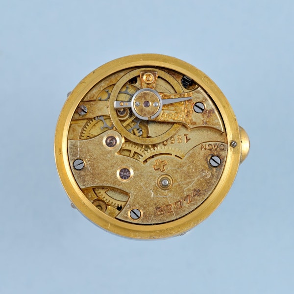 Diamond Set Gold and Enamel Ball Watch - image 5