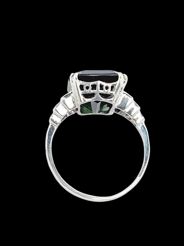 Fine art deco Tourmaline ring SKU: 7782 DBGEMS - image 3