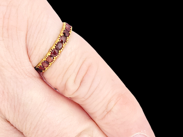 18th century garnet full hoop eternity band SKU: 7784 DBGEMS - image 3