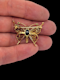 Antique gemset butterfly brooch SKU: 7806 DBGEMS - image 3