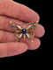 Antique gemset butterfly brooch SKU: 7806 DBGEMS - image 2