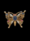 Antique gemset butterfly brooch SKU: 7806 DBGEMS - image 1