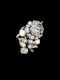 Antique diamond and pearl Rose brooch SKU: 7758 DBGEMS - image 1