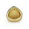 Leo De Vroomen 18kt gold cabochon citrine dome ring - image 3