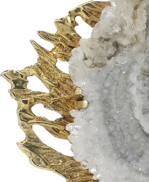 Deakin & Francis 9kt gold Agate Geode brooch - image 5