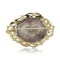 Deakin & Francis 9kt gold Agate Geode brooch - image 3