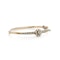 Victorian 15kt gold pearl and diamond bangle - image 6