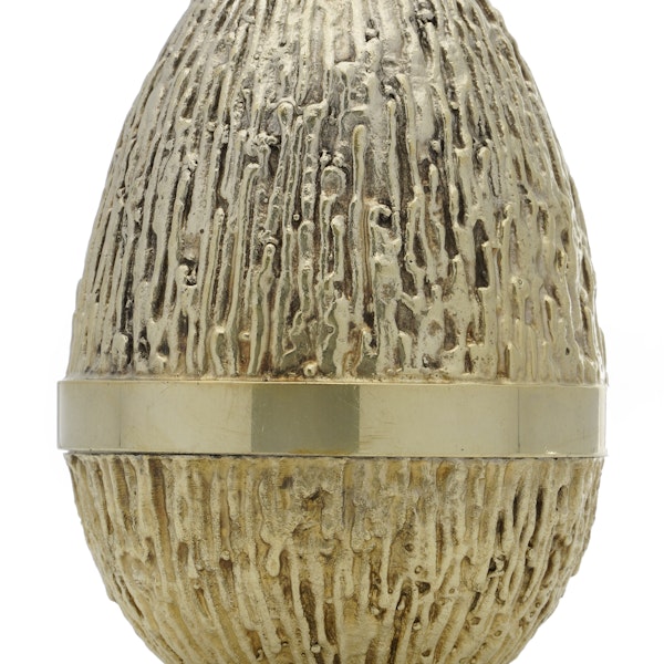 Stuart Devlin silver gilt novelty egg '' Mouse in Cheese '' - image 4