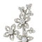 Platinum & diamond flower branch brooch - image 3