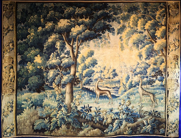 Antique Fine-Woven Silk & Wool Flemish Tapestry Panel, Circa 1660-1700 - image 1