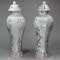 Pair of Chinese famille rose moulded vases and covers, Qianlong (1736-95) - image 4