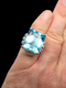 Art deco aquamarine and diamond dress ring SKU: 7812 DBGEMS - image 3