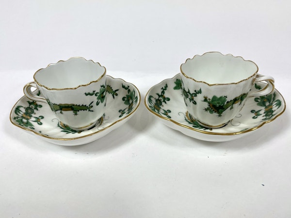 Pair of Meissen cups and saucers - image 6