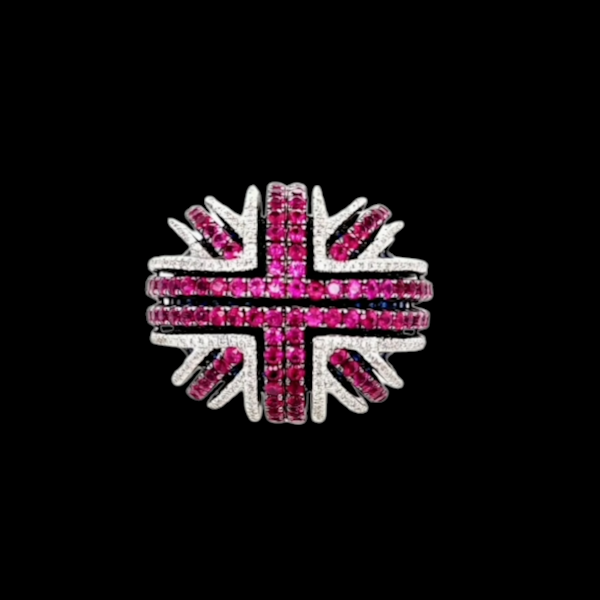 Union Jack Ring - image 1