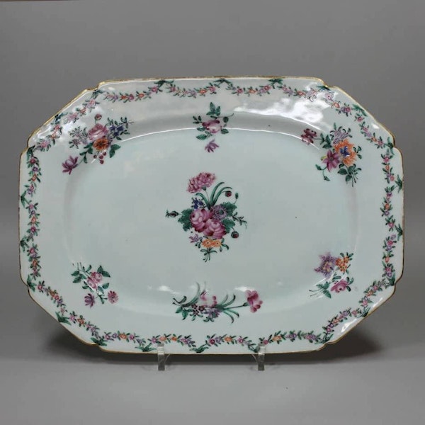 Chinese famille rose oblong dish, Qianlong (1736-95) - image 1